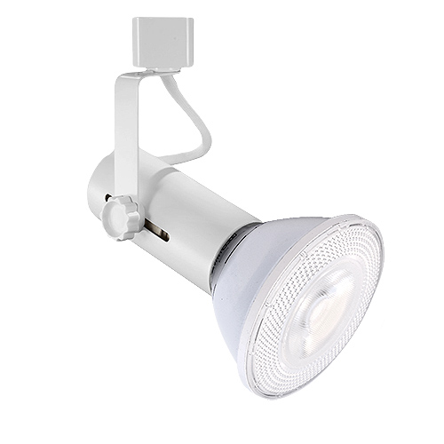 WHITE basic LED track light H-style for PAR20, 30, 38