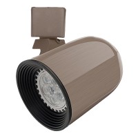 LED Brushed SATIN NICKEL round back track light fixture head with warm white GU10 MR16 120volt bulb