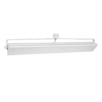 LED track lighting 60watt wall wash WHITE track light fixture 3-wire H-style dimmable
