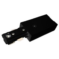 Track lighting Architectural Black live end power feed connector 3-wire H-style single circuit