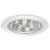 3" Low voltage recessed lighting clear chrome reflector white cross blade trim