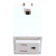 Outlet adapter 3-wire H-style architectural white track lighting accessory
