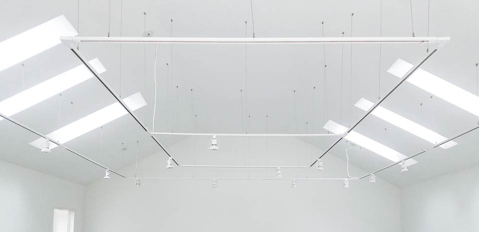Hang track lighting from virtually any ceiling - sloped ceilings, curved ceilings, high ceilings, uneven ceilings, in hard to reach places and around obstacles.